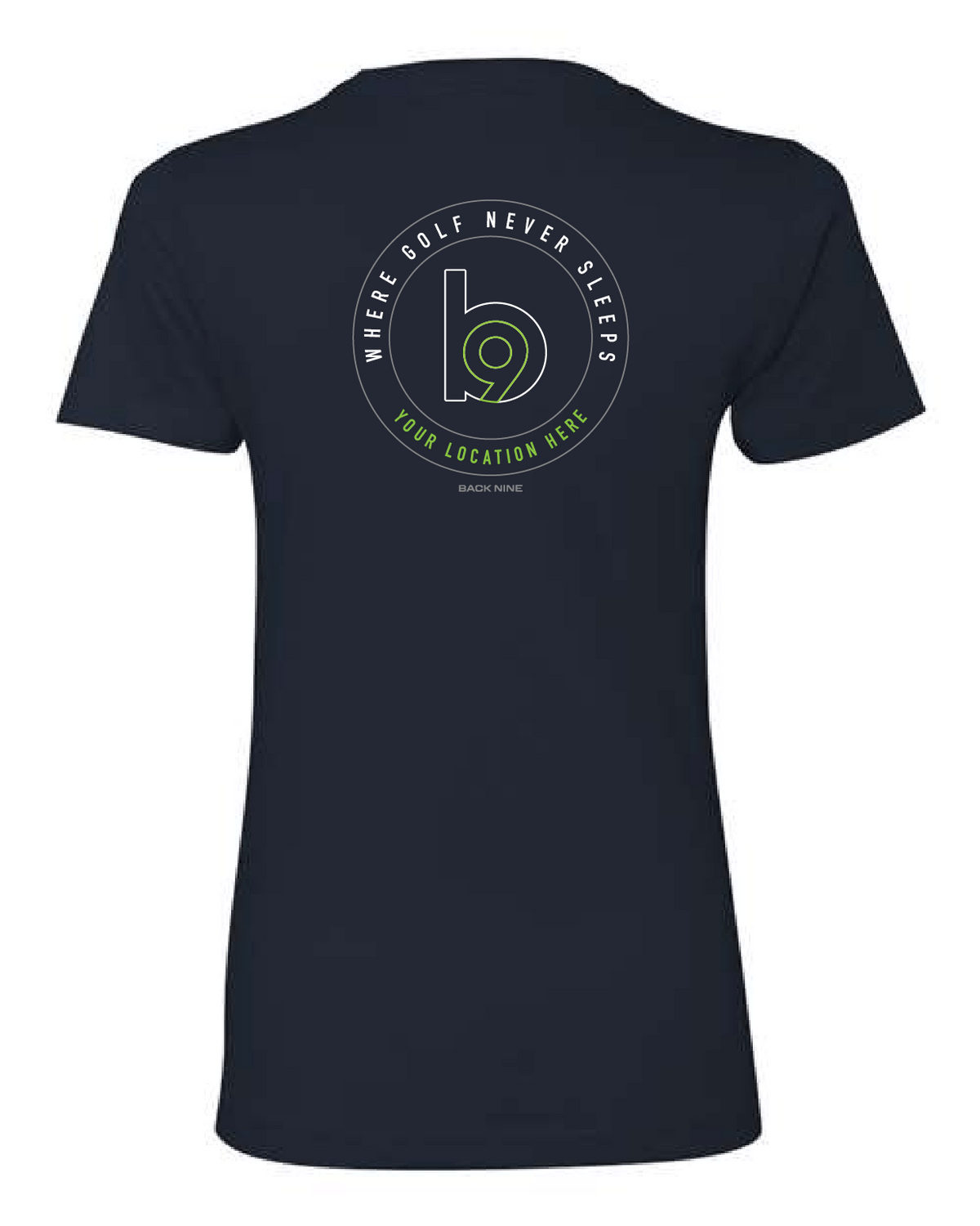Crest — Easy Tee (Women's) — Heather Navy Back