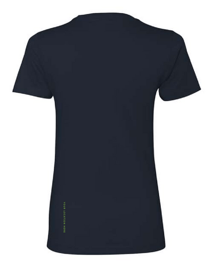 Sideline — Easy Tee (Women's) — Heather Navy Back