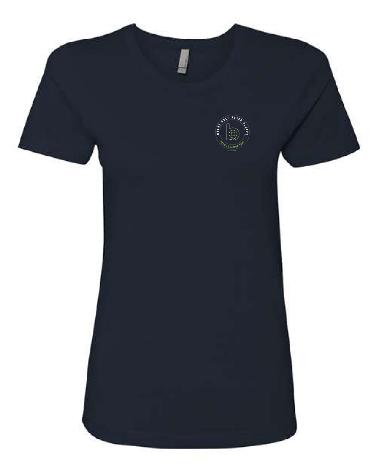 Crest — Easy Tee (Women's) — Heather Navy Front