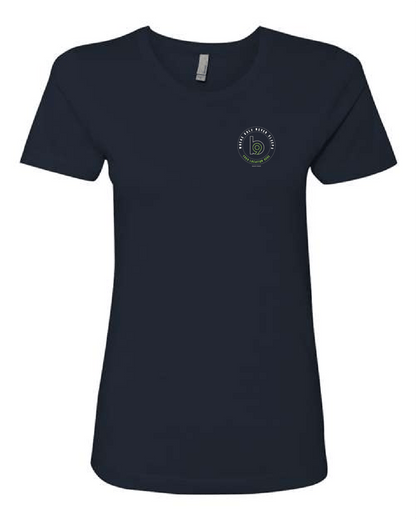 Crest — Easy Tee (Women's) — Heather Navy Front
