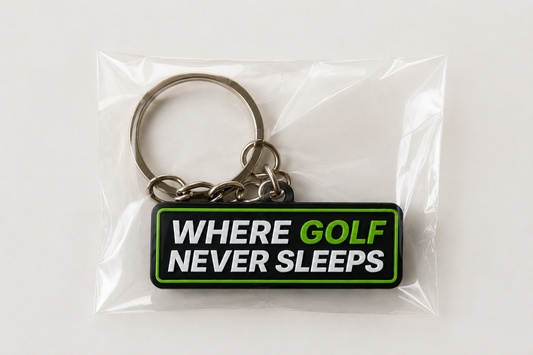 Back Nine Rubber Keychain