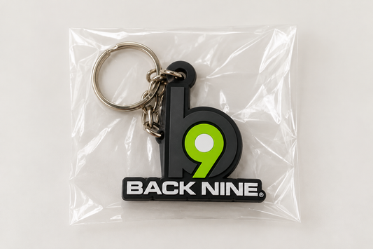 Back Nine Rubber Keychain