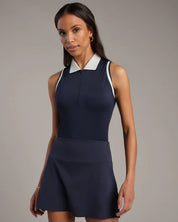 RHONE - COURSE TO COURT ZIP POLO