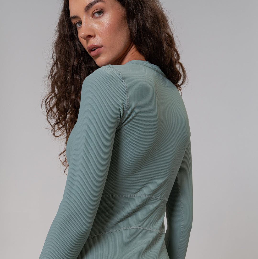 RibTech* Courtside Long Sleeve Dress