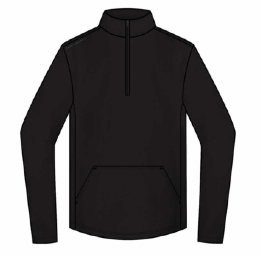 TravisMathew x Back Nine Fibercloud 1/4 Zip (Black)