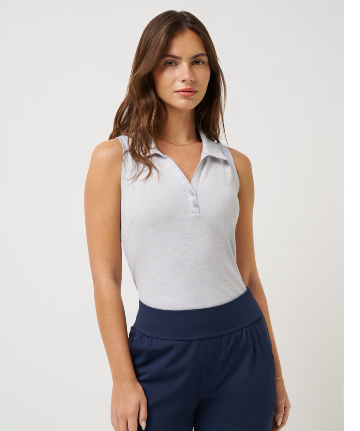 TRAVIS MATHEW - FEATHERWEIGHT ACTIVE SLEEVELESS POLO 2.0