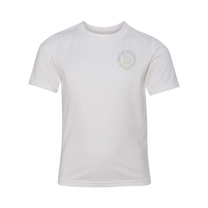 Crest — Easy Tee (Youth) — White Front