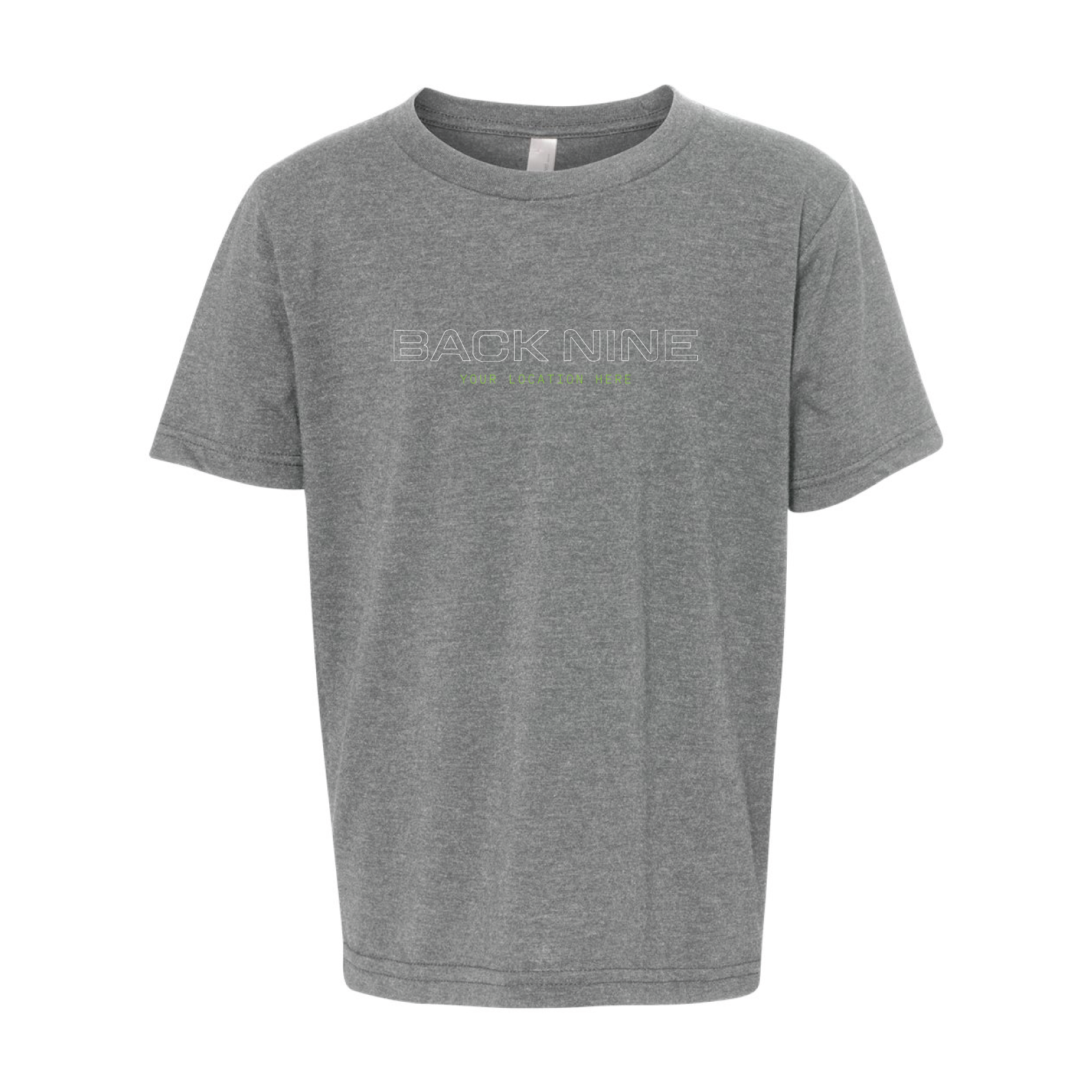 Signal — Easy Tee (Youth) — Heather Grey Front