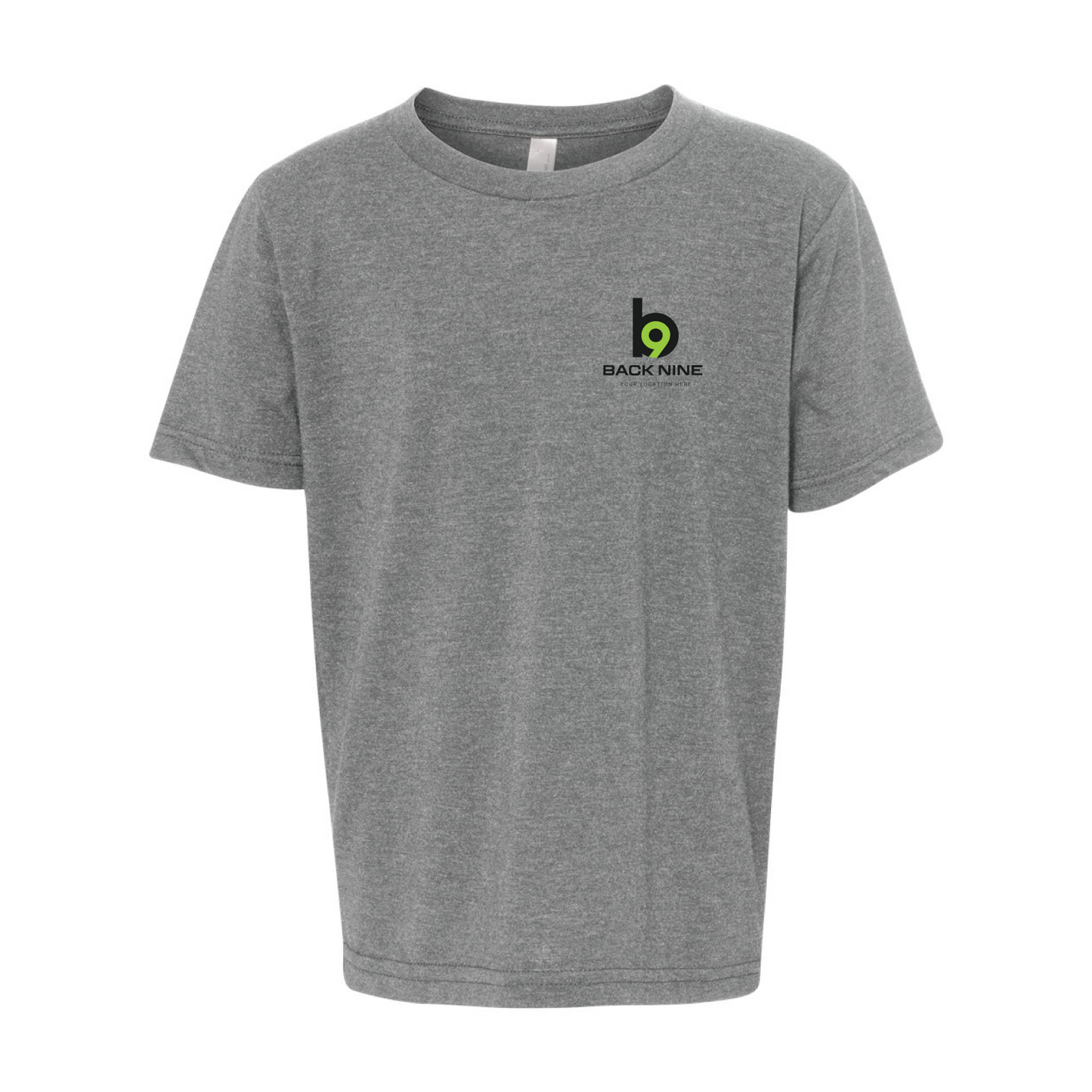 Hometown — Easy Tee (Youth) — Heather Grey Front