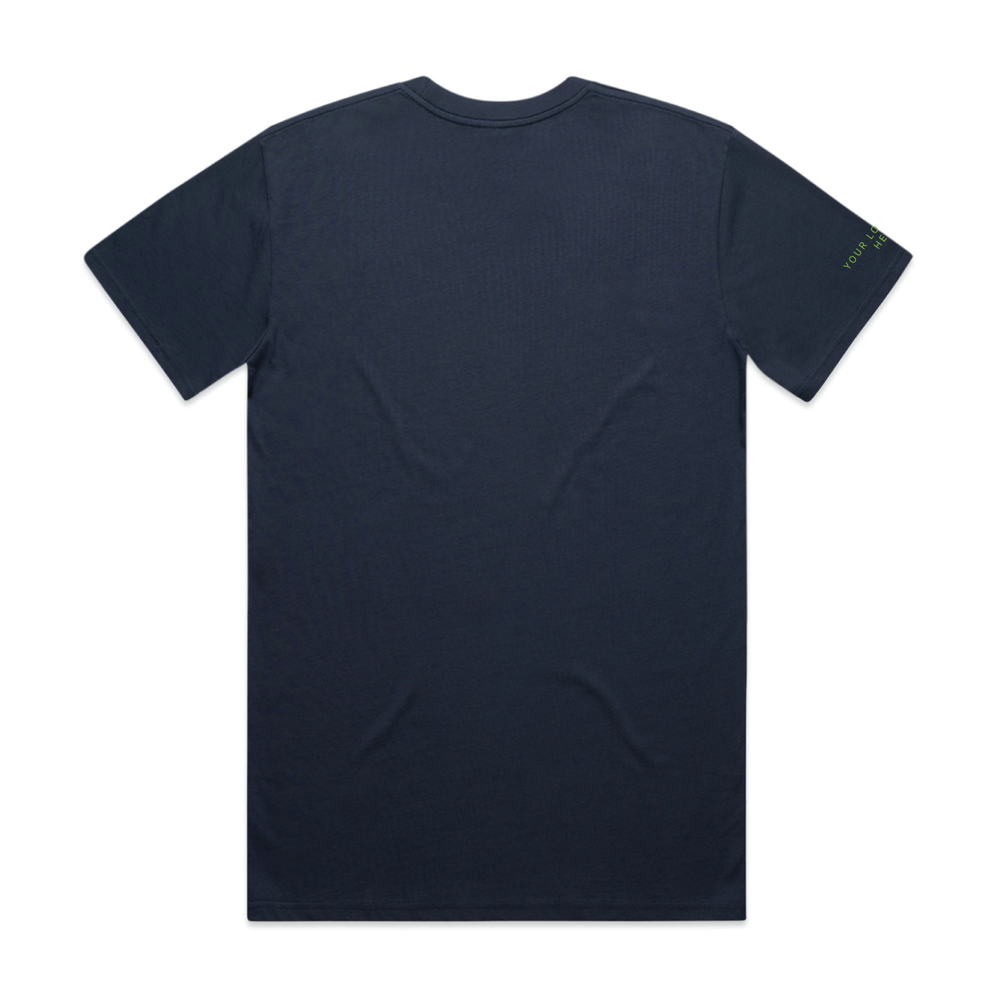 Sideline — Sturdy Tee (Adult) — Petrol Blue Back
