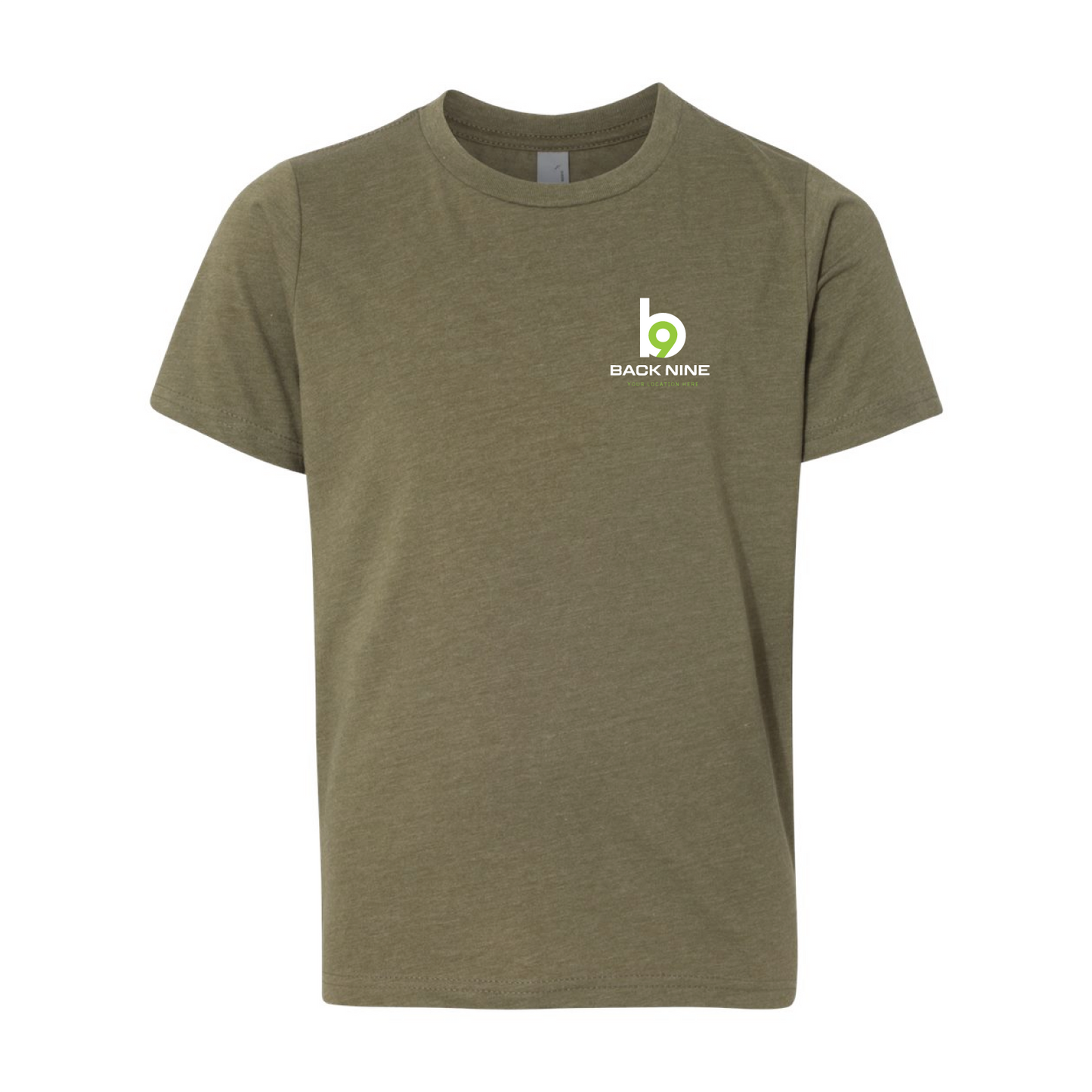 Hometown — Easy Tee (Youth) — Military Green Front