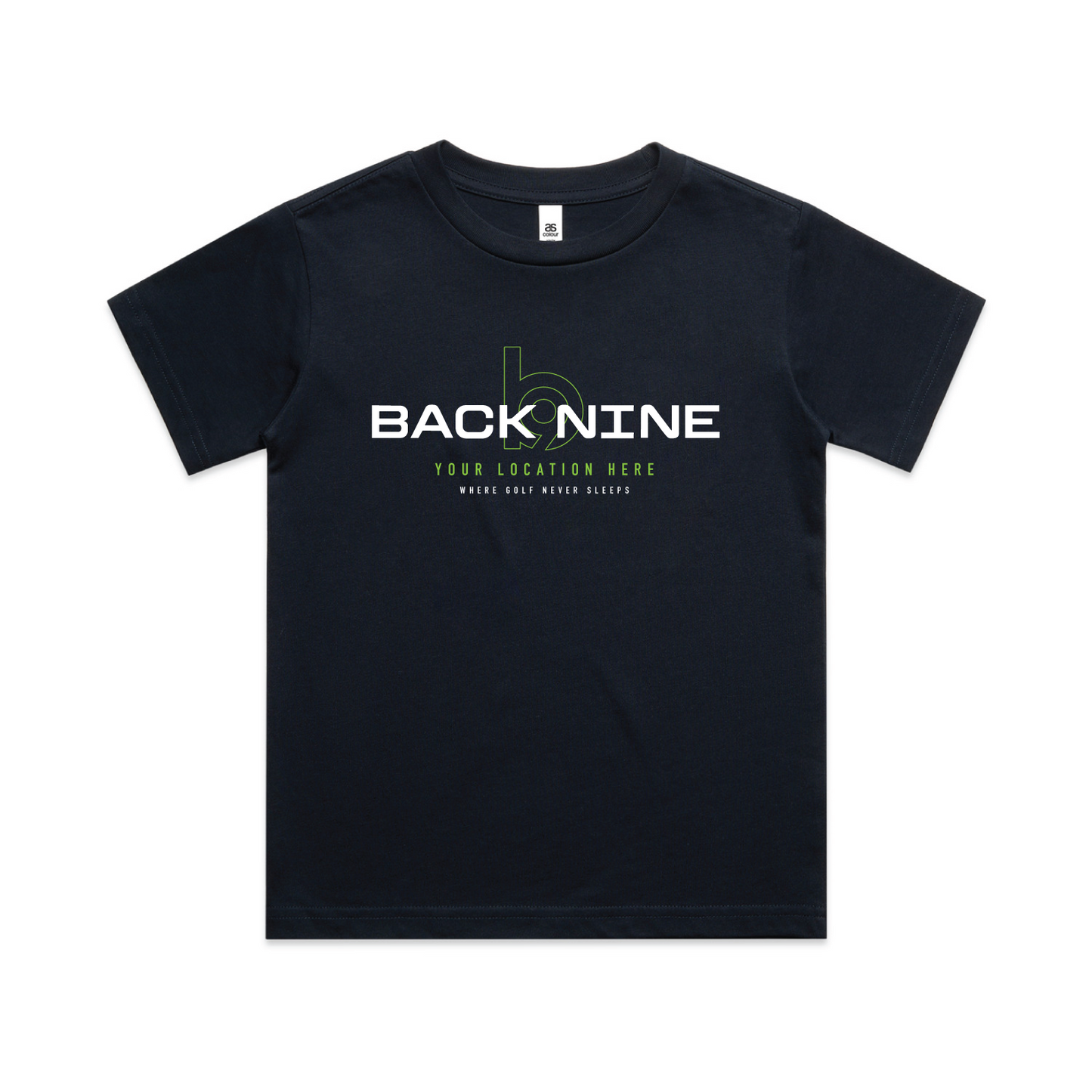 Blueprint — Sturdy Tee (Youth) — Navy Front