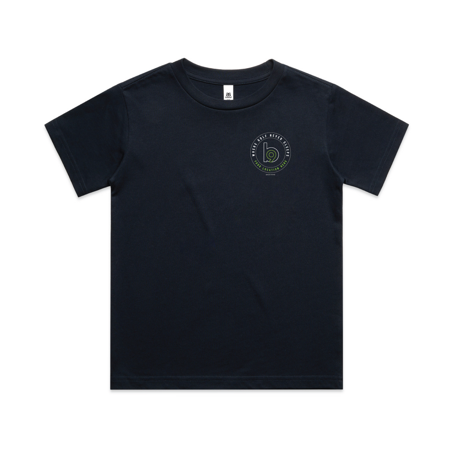 Crest — Sturdy Tee (Youth) — Navy Front