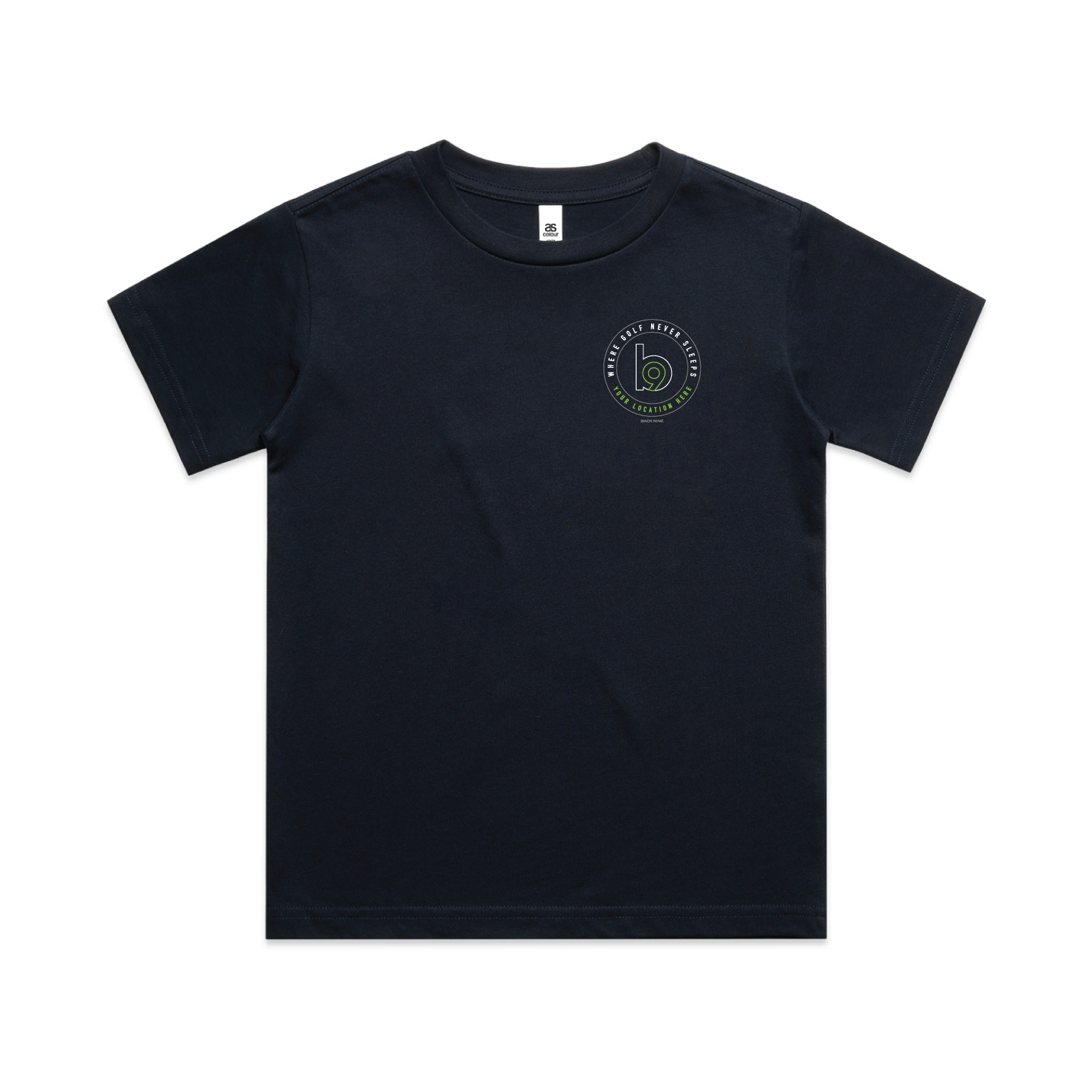 Crest — Sturdy Tee (Youth) — Navy Front