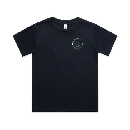 Crest — Sturdy Tee (Youth) — Navy Front