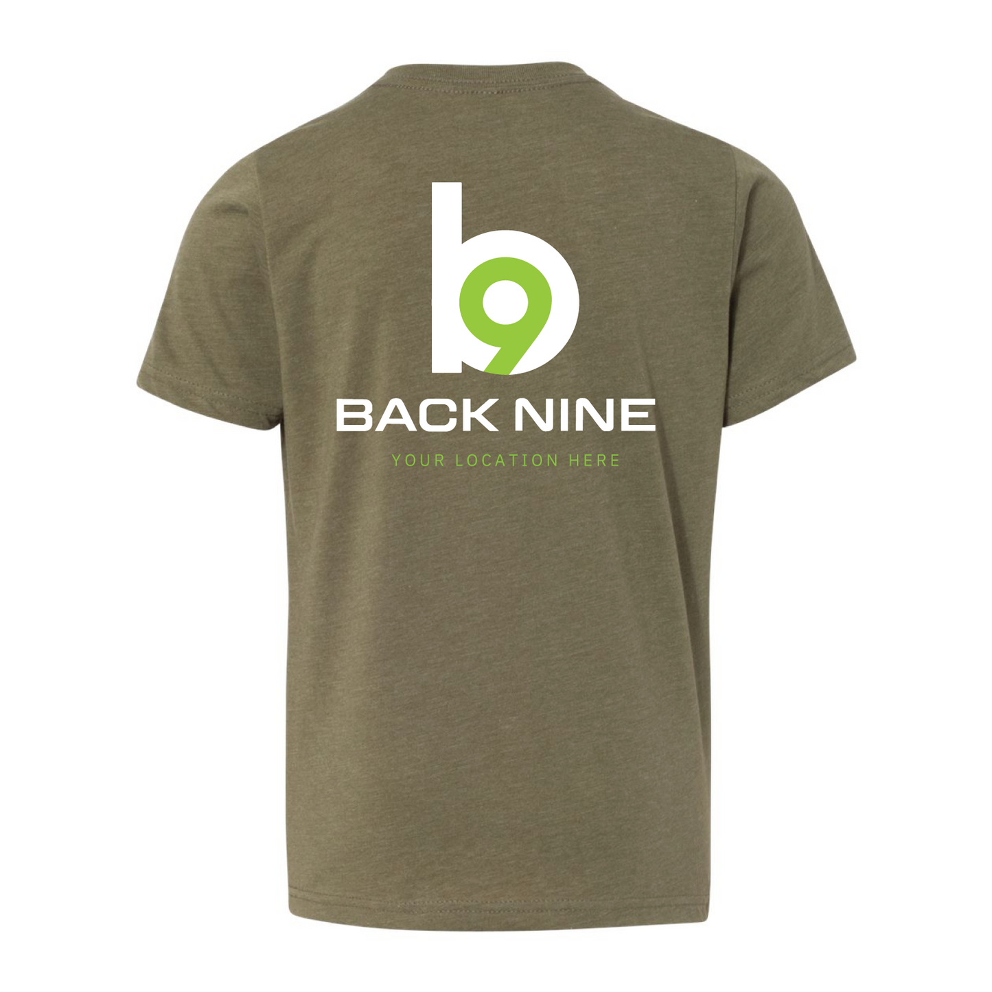 Hometown — Easy Tee (Youth) — Military Green Back