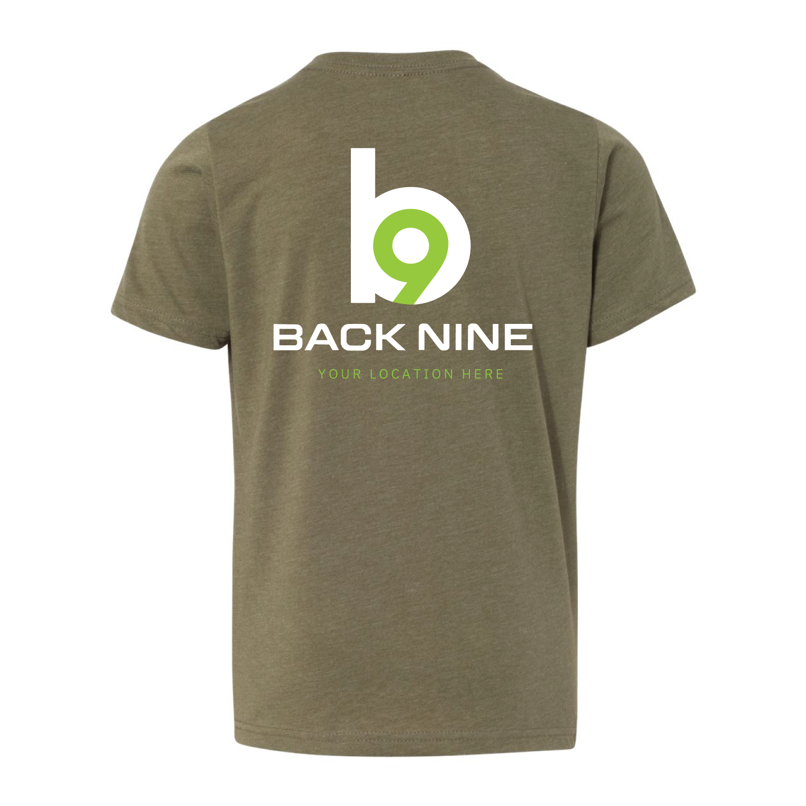 Hometown — Easy Tee (Youth) — Military Green Back