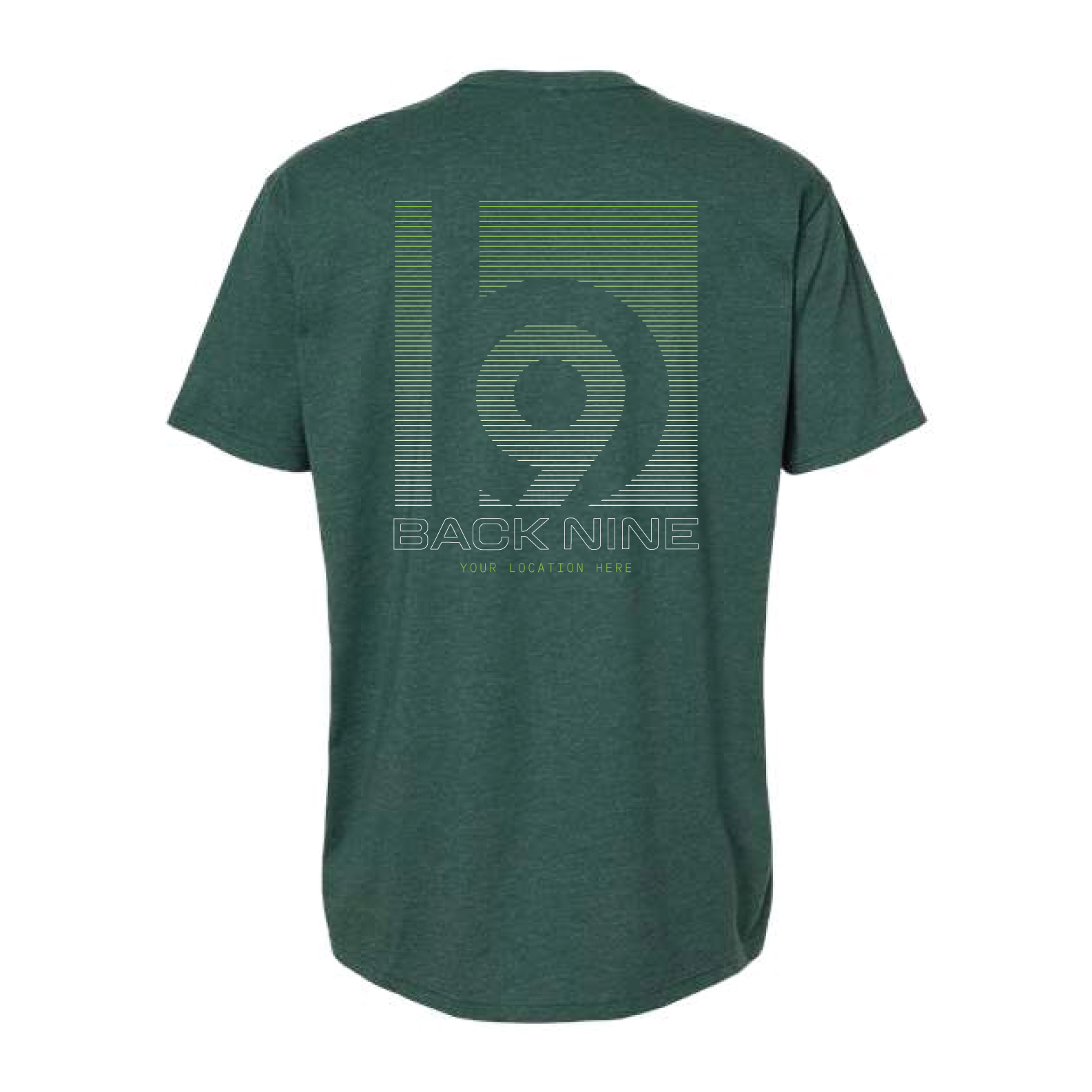 Signal — Easy Tee (Adult) — Forest Green Back