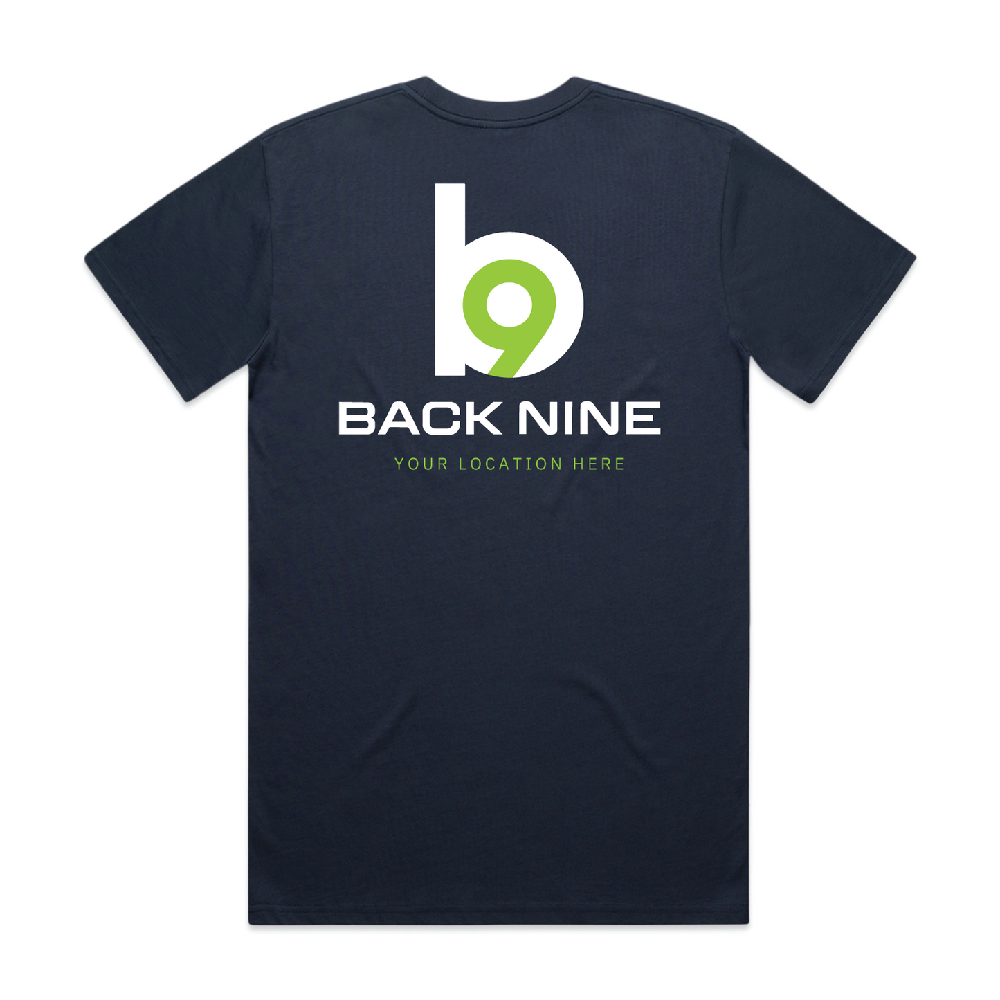 Hometown — Sturdy Tee (Adult) — Petrol Blue Back