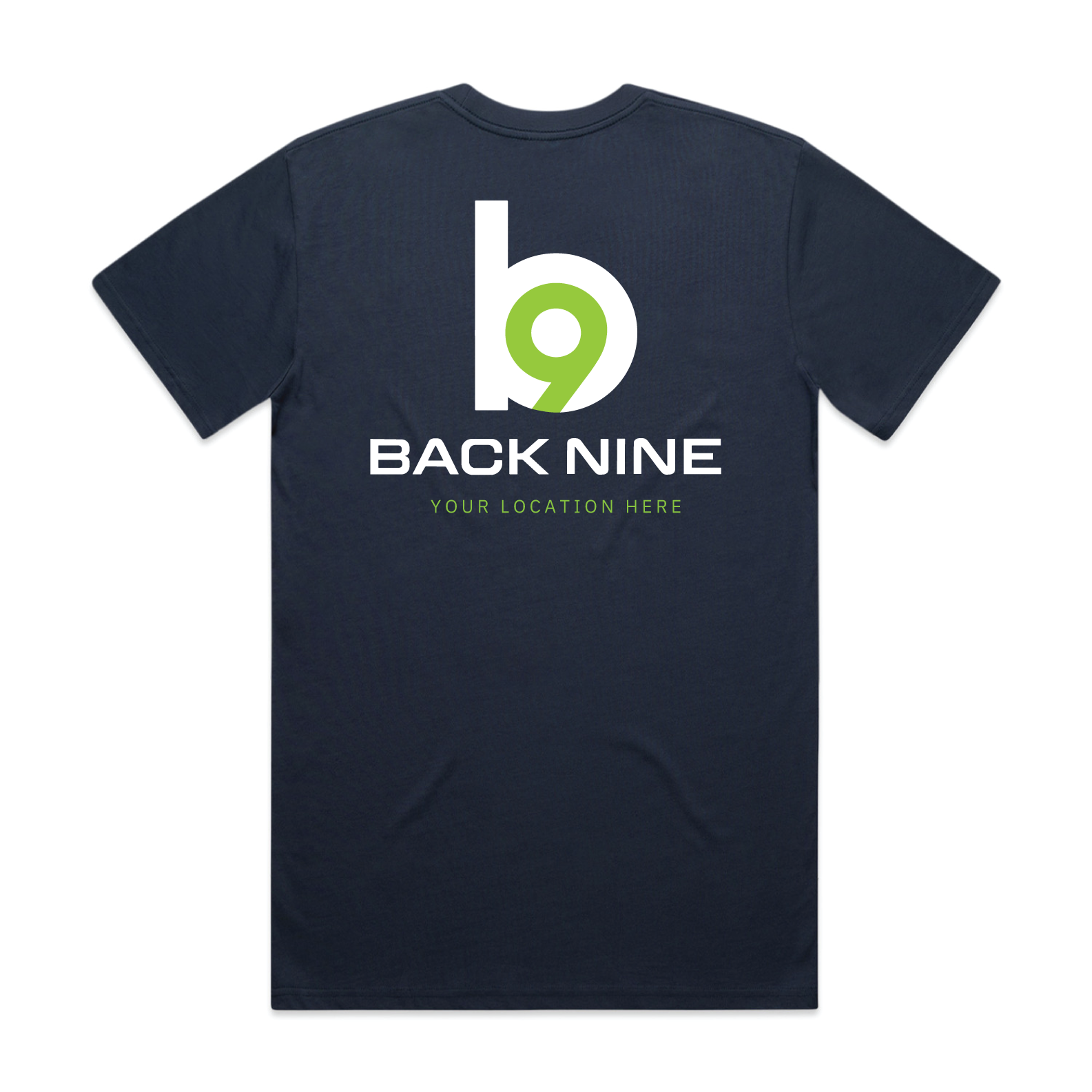 Hometown — Sturdy Tee (Adult) — Petrol Blue Back