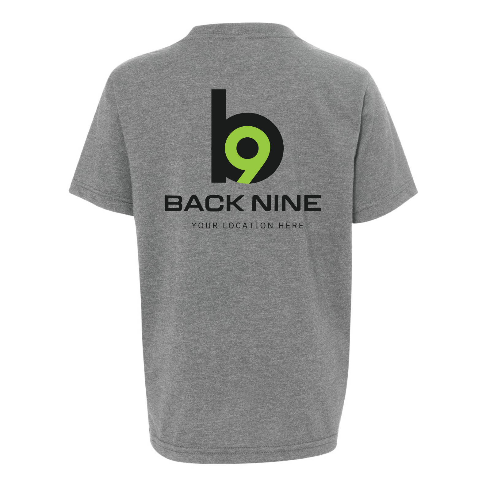 Hometown — Easy Tee (Youth) — Heather Grey Back