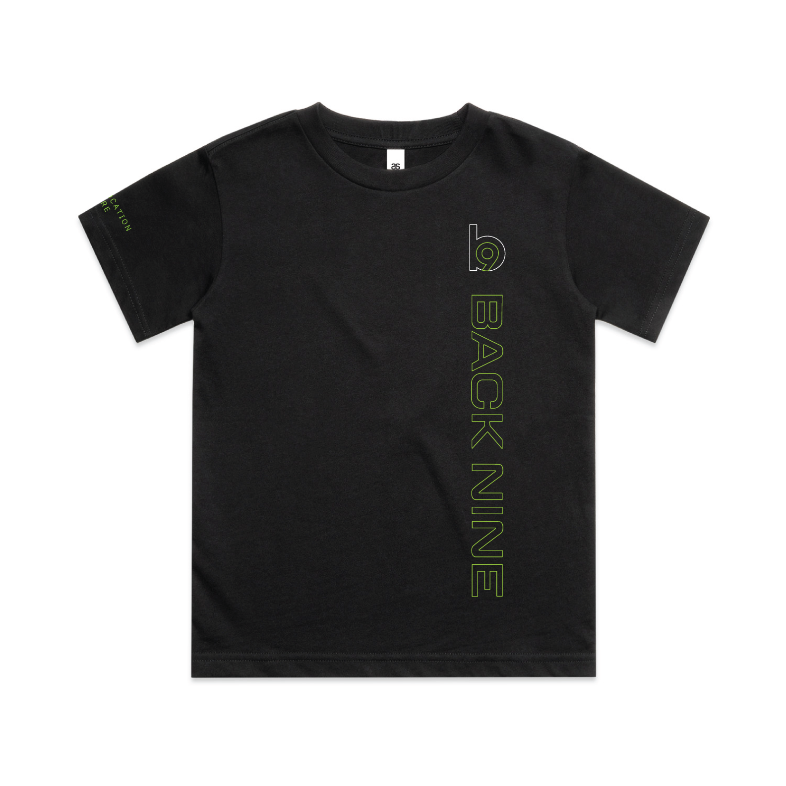 Sideline — Sturdy Tee (Youth) — Black Front