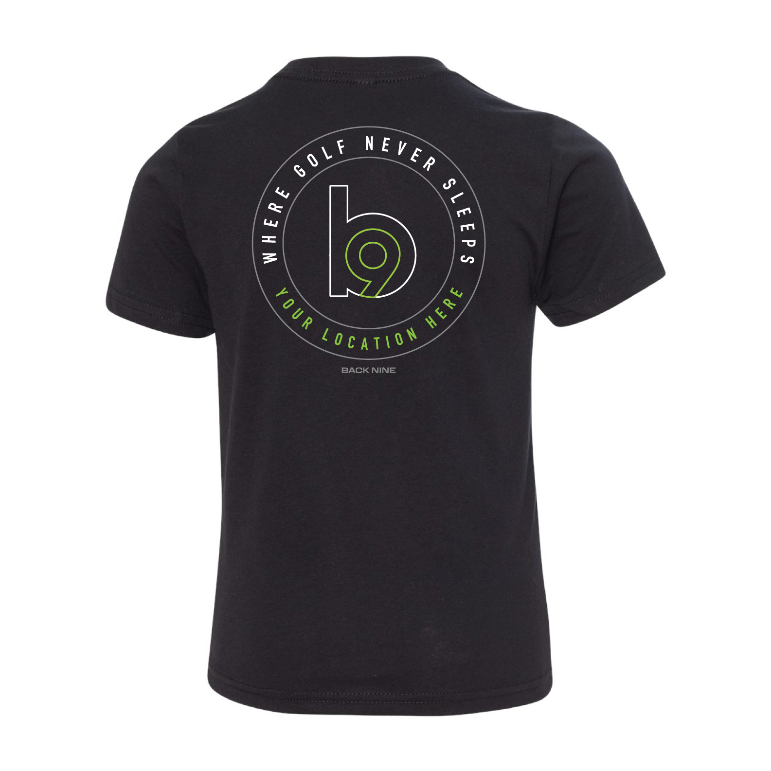 Crest — Easy Tee (Youth) — Black Back