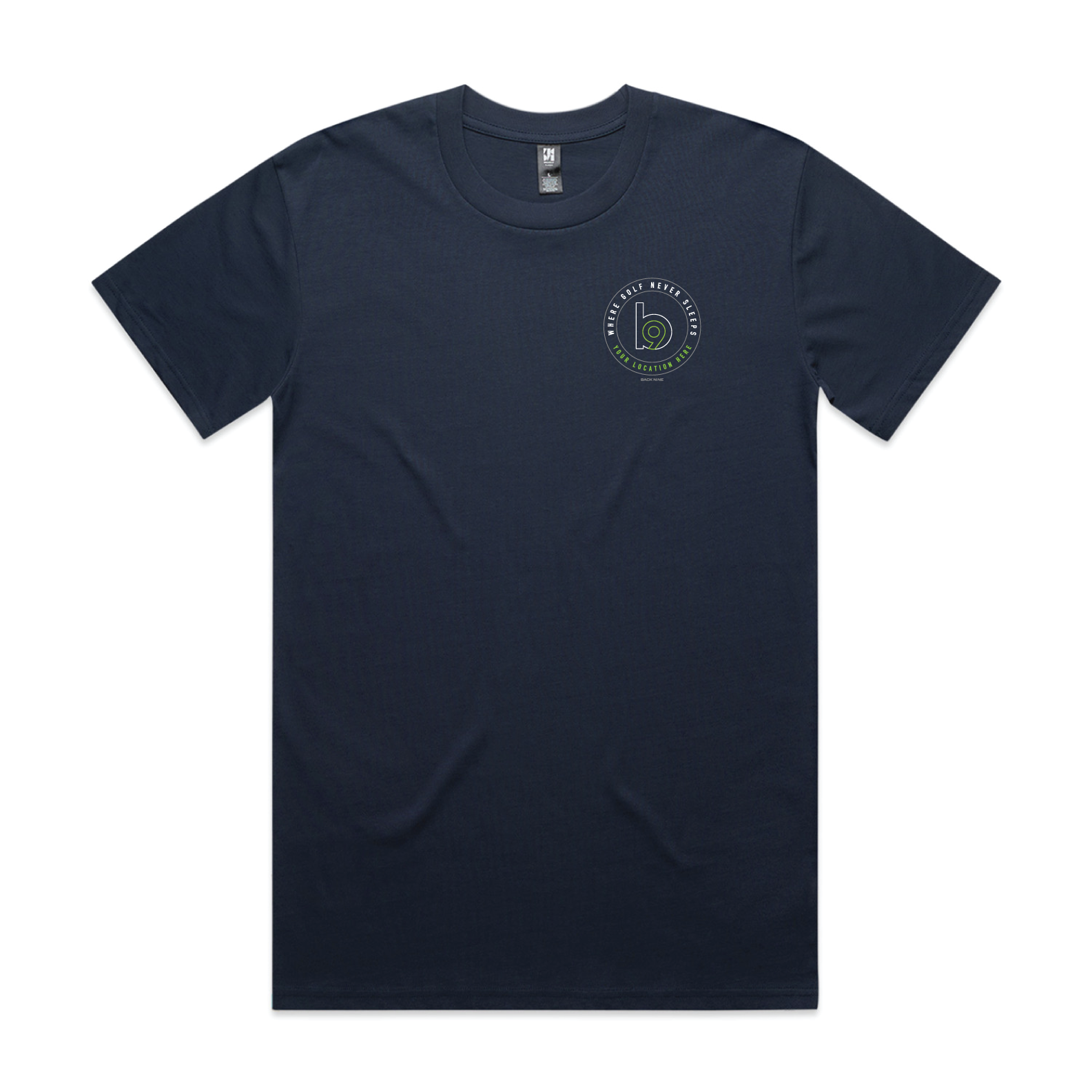 Crest — Sturdy Tee (Adult) — Petrol Blue Front