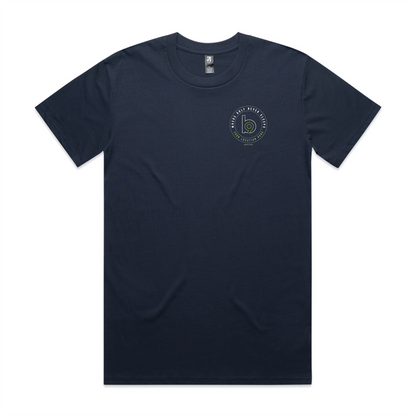 Crest — Sturdy Tee (Adult) — Petrol Blue Front