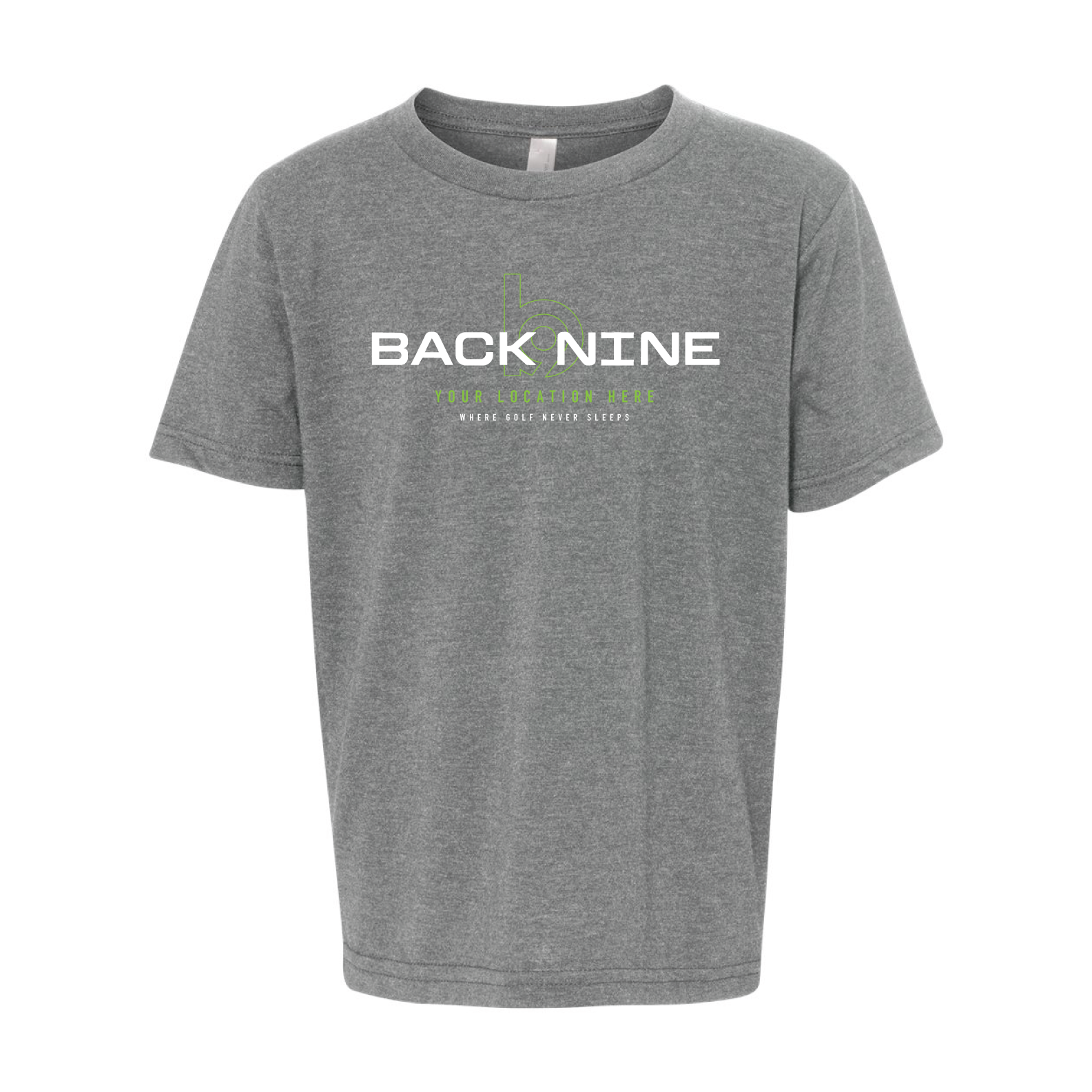 Blueprint — Easy Tee (Youth) — Heather Grey Front