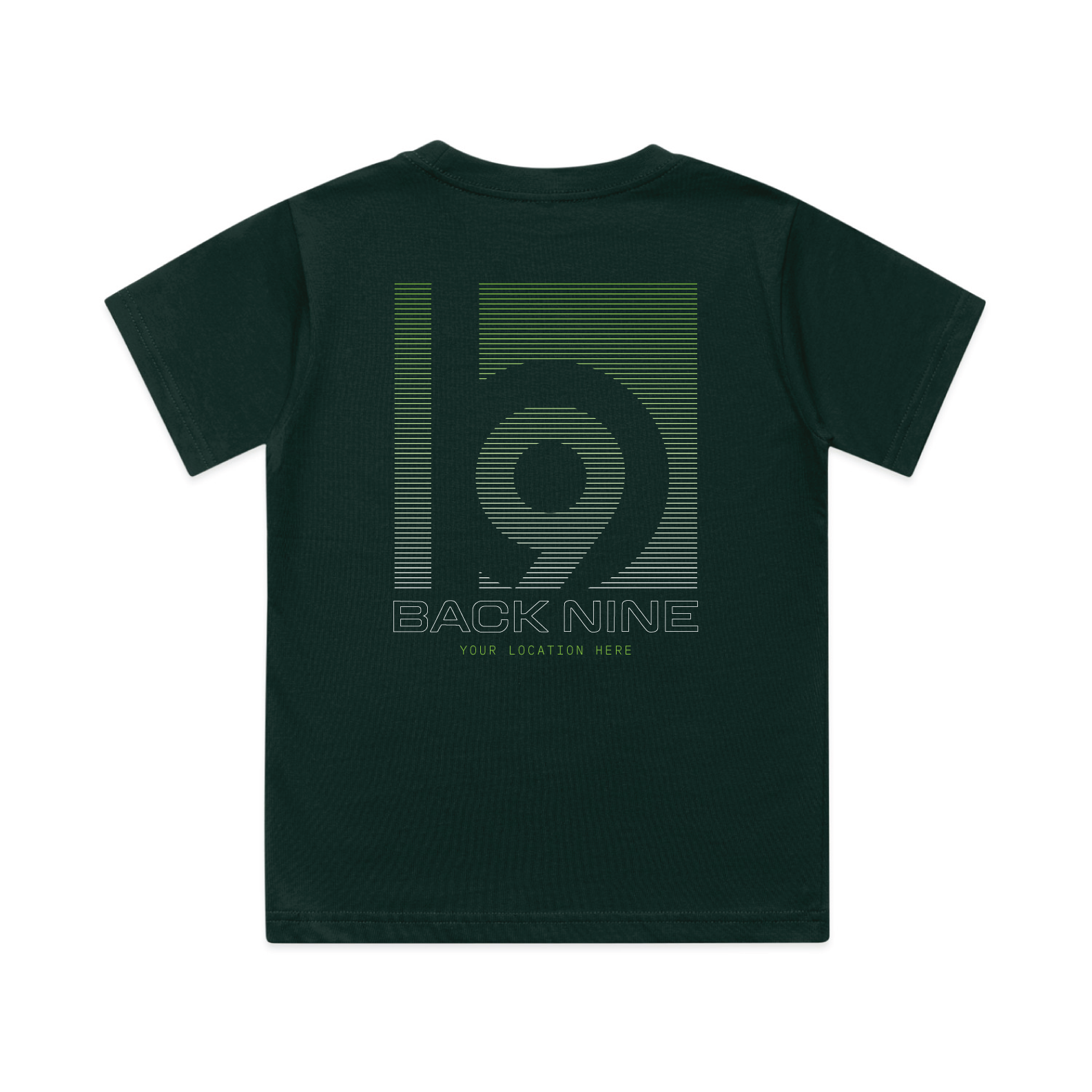 Signal — Sturdy Tee (Youth) — Pine Green Back