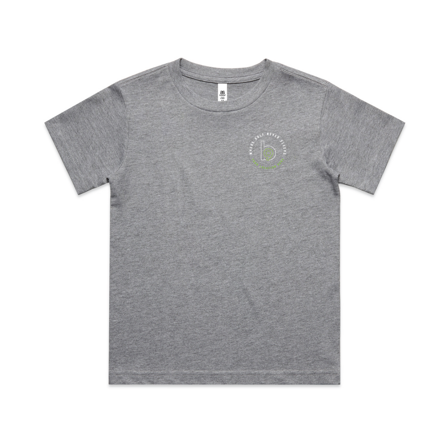 Crest — Sturdy Tee (Youth) — Athletic Heather Front