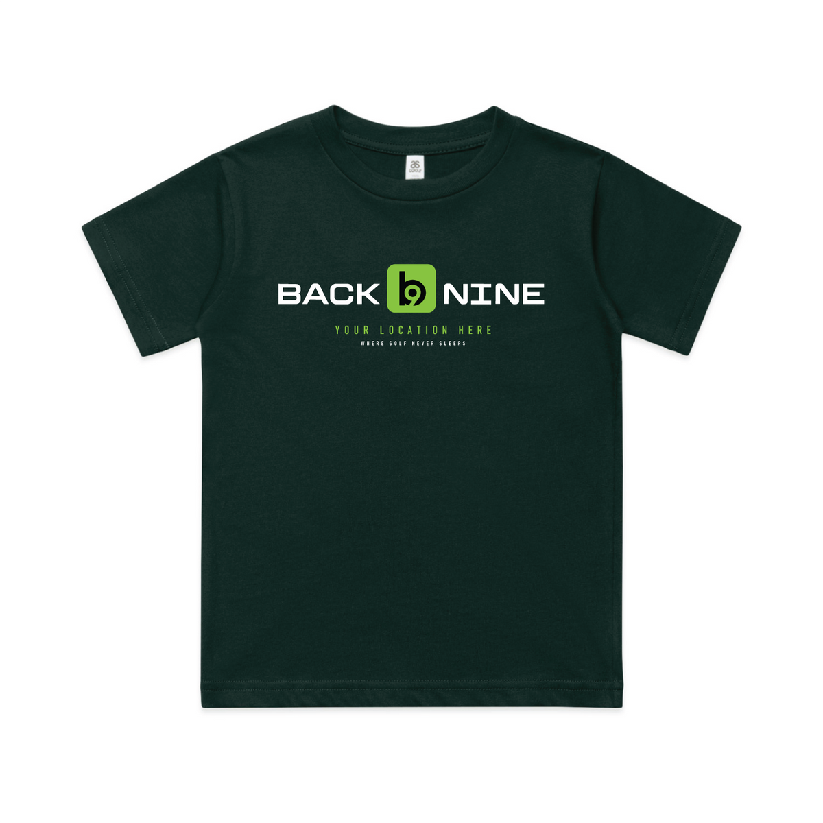 Marquee — Sturdy Tee (Youth) — Pine Green Front