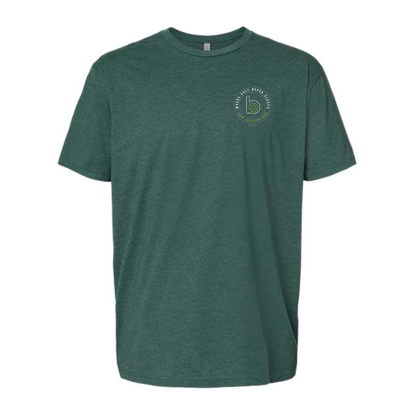 Crest — Easy Tee (Adult) — Forest Green Back