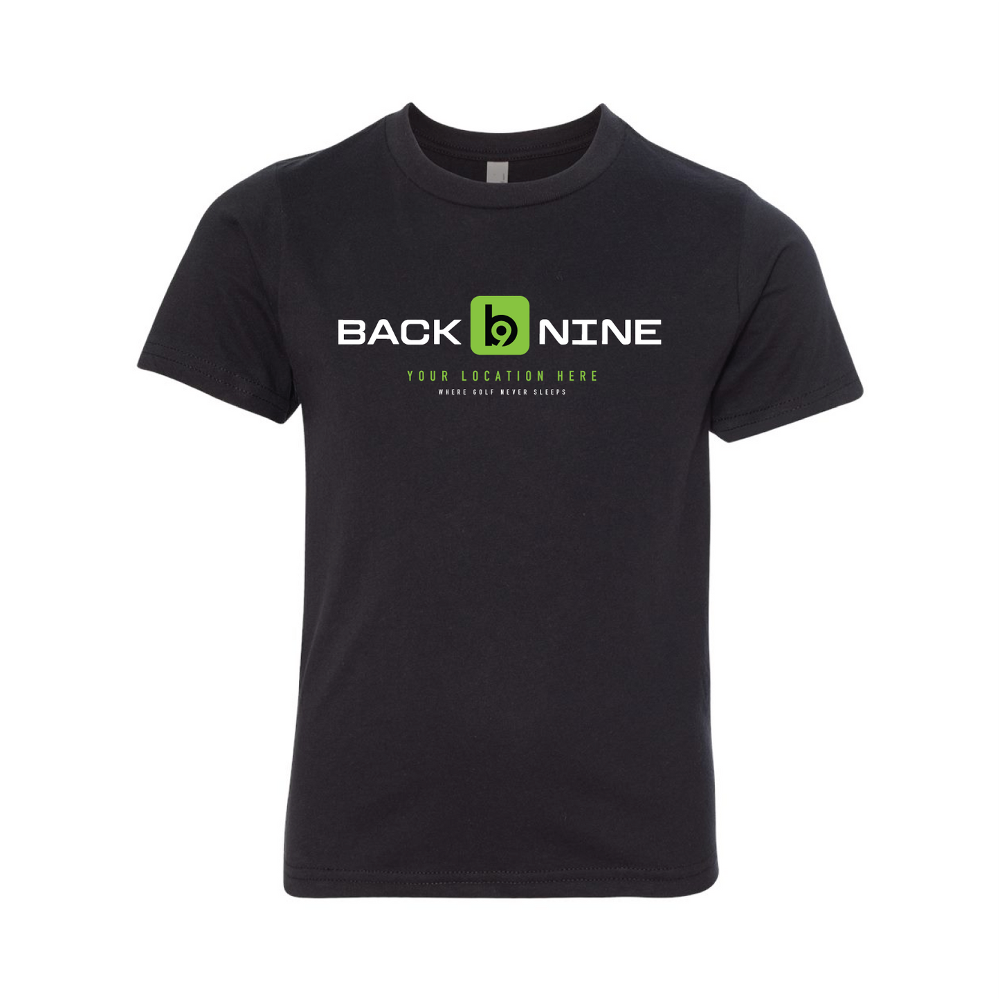 Marquee — Easy Tee (Youth) — Black Front