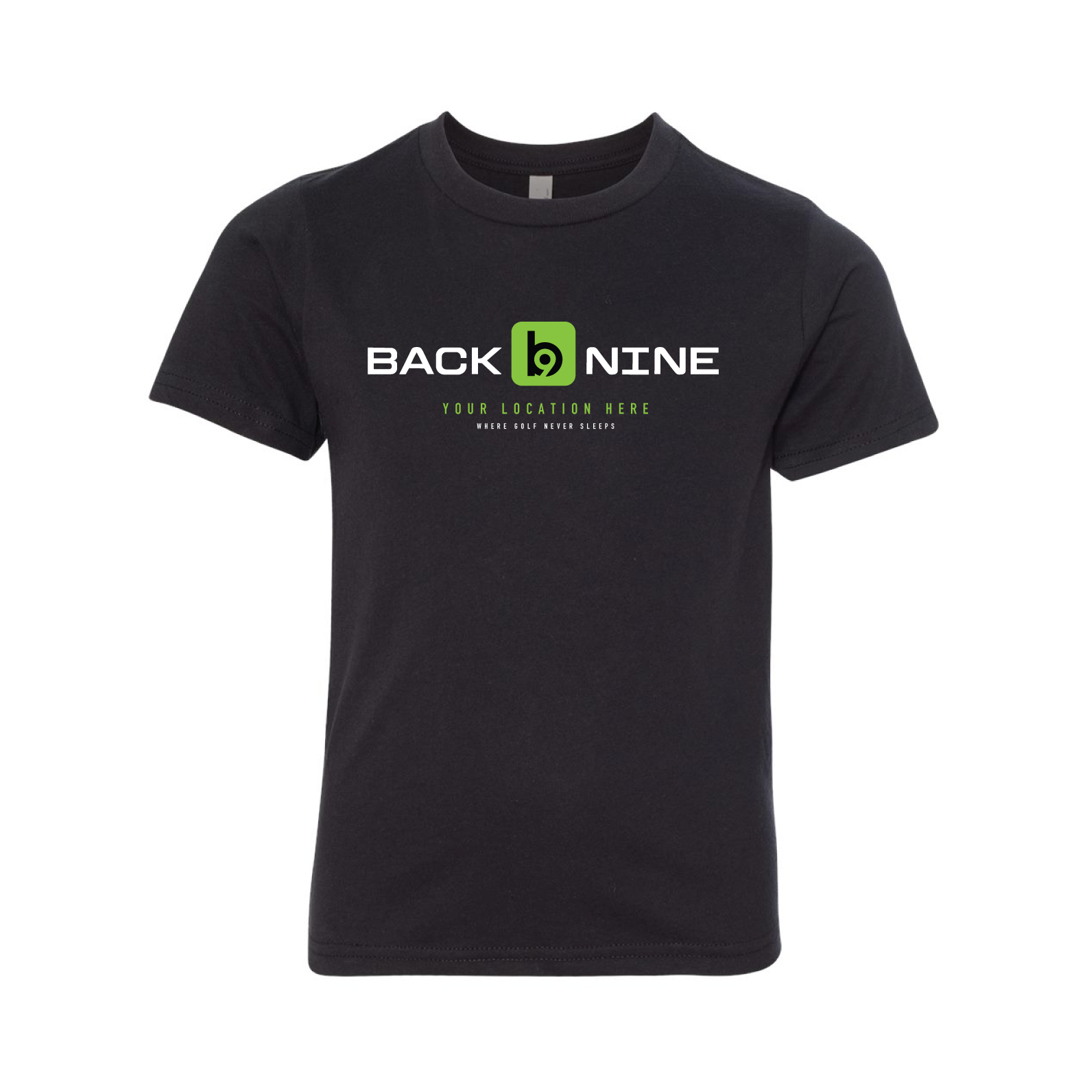 Marquee — Easy Tee (Youth) — Black Front