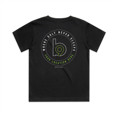 Crest — Sturdy Tee (Youth) — Black Back