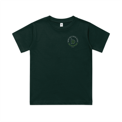 Crest — Sturdy Tee (Youth) — Pine Green Front
