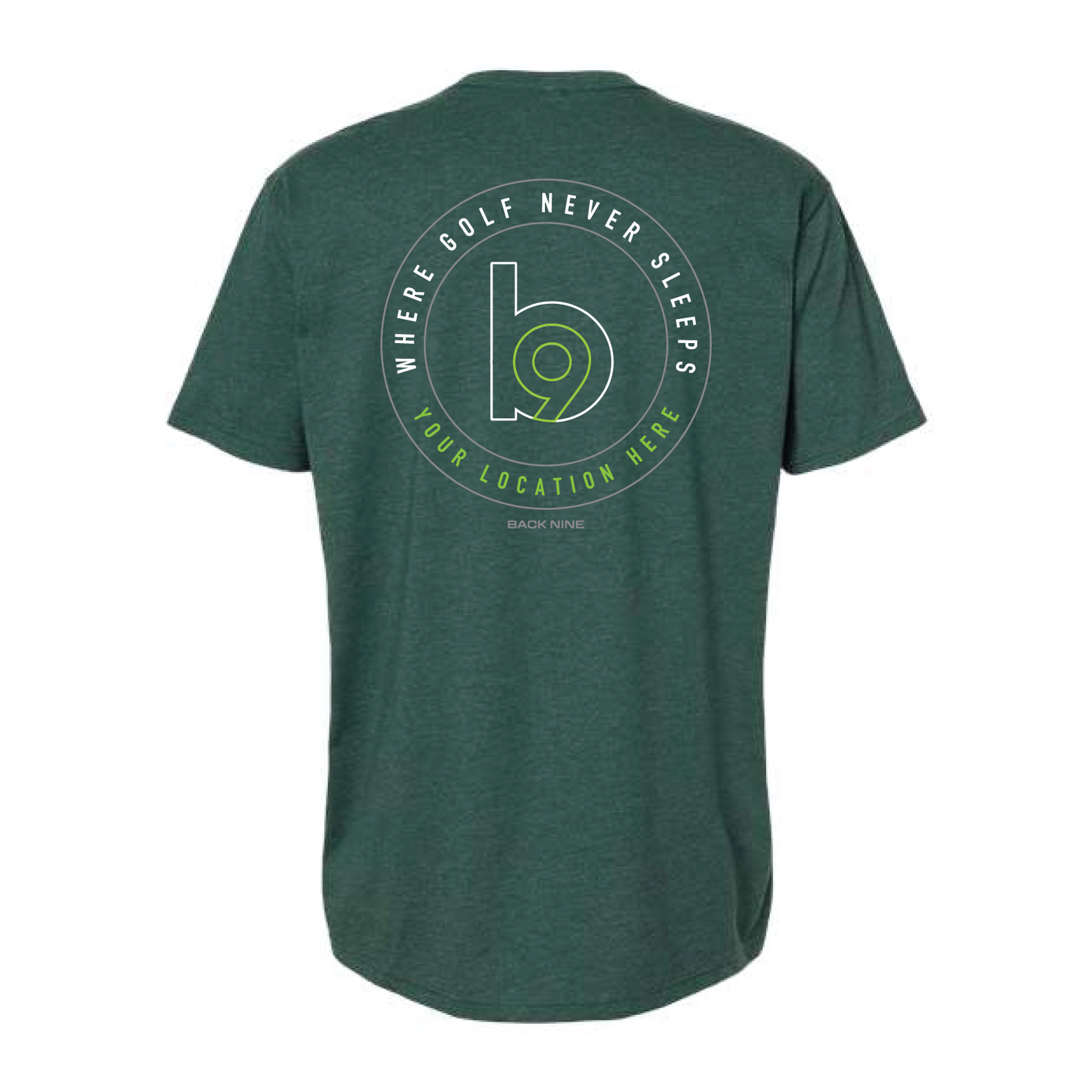 Crest — Easy Tee (Adult) — Forest Green Front