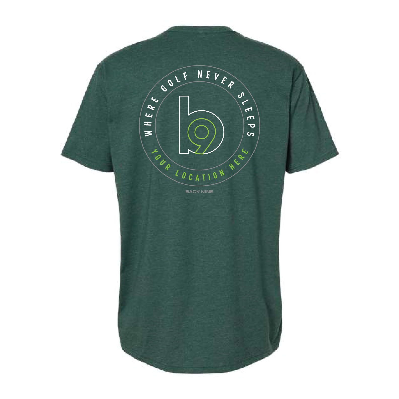 Crest — Easy Tee (Adult) — Forest Green Front