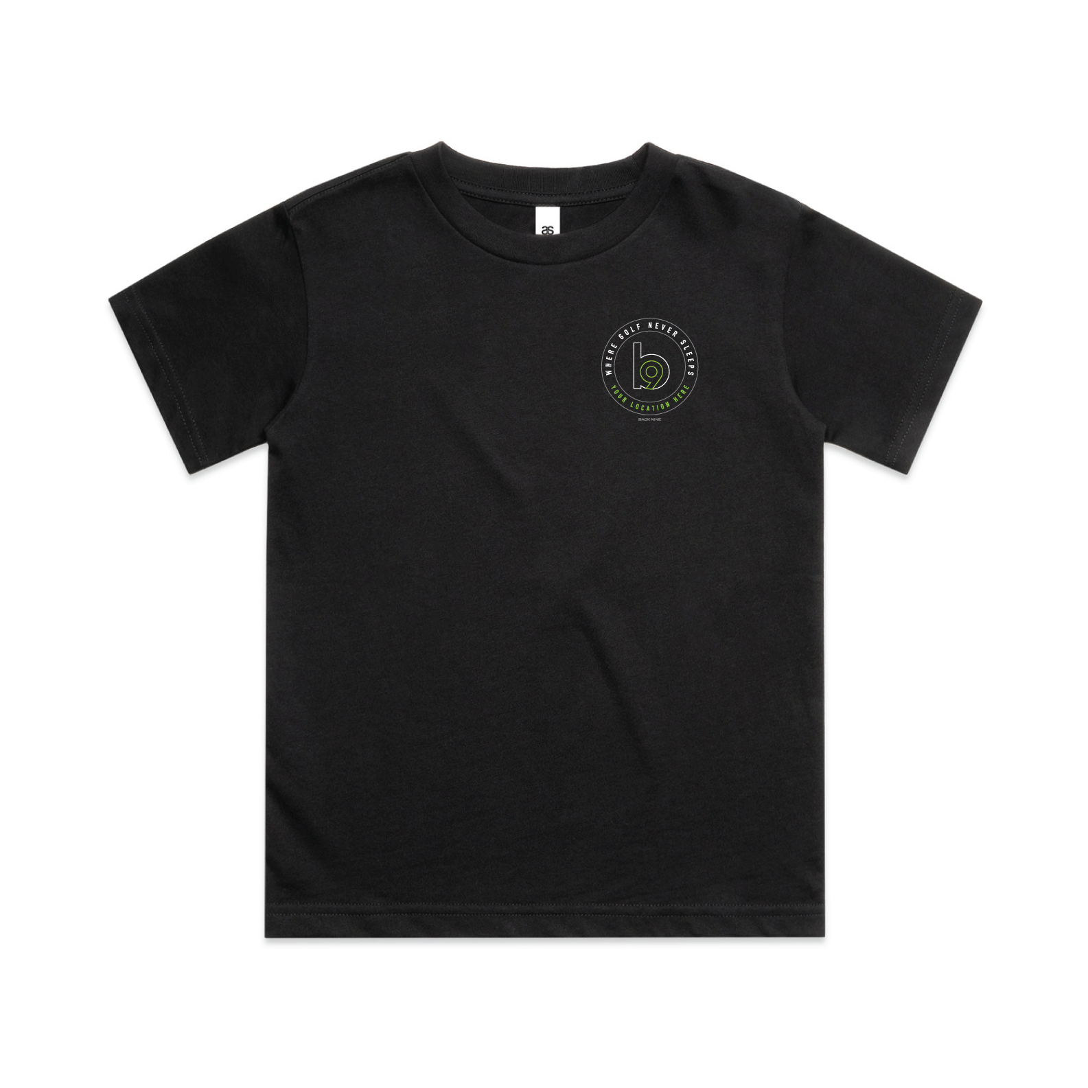 Crest — Sturdy Tee (Youth) — Black Front