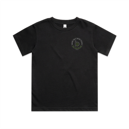 Crest — Sturdy Tee (Youth) — Black Front