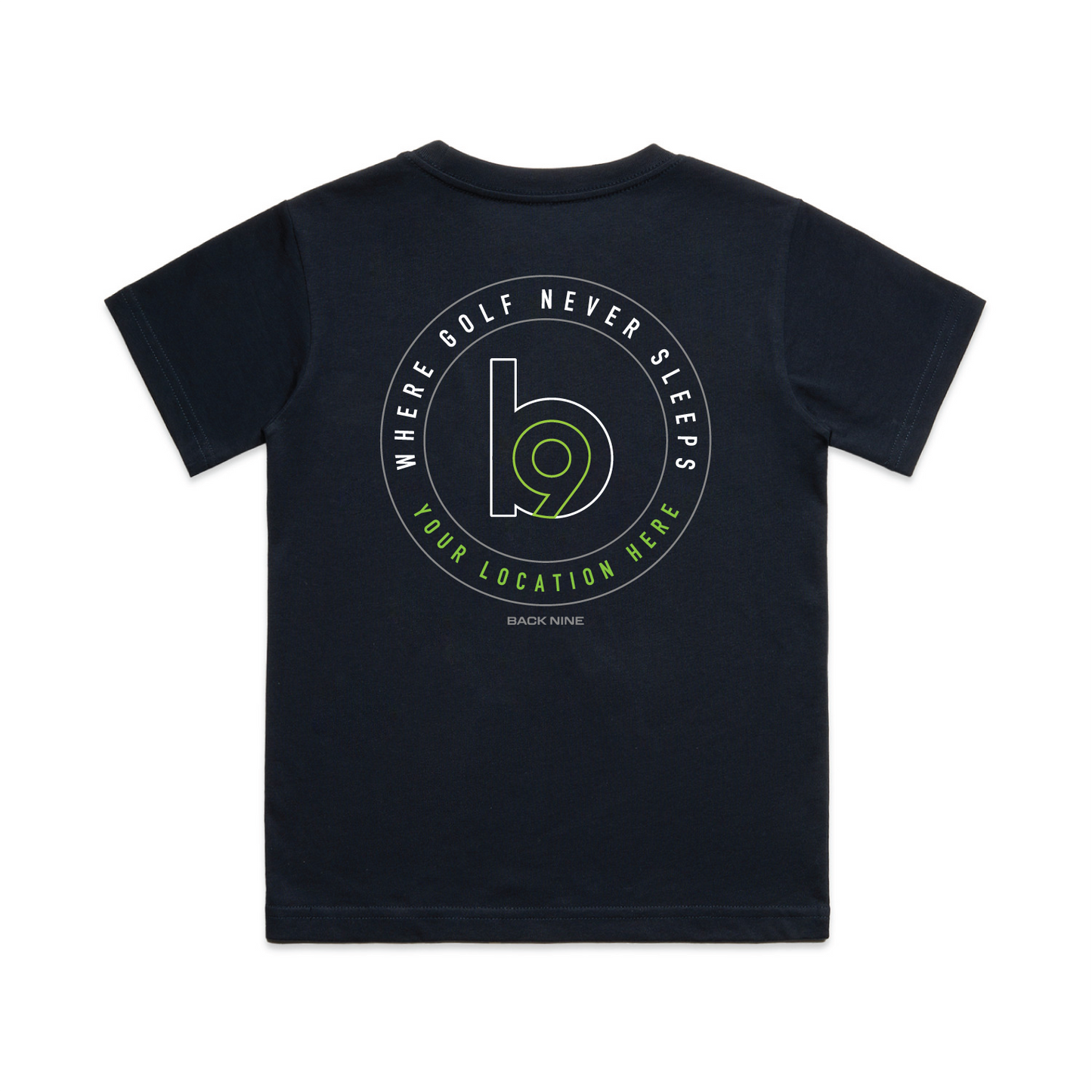 Crest — Sturdy Tee (Youth) — Navy Back