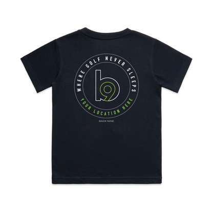 Crest — Sturdy Tee (Youth) — Navy Back