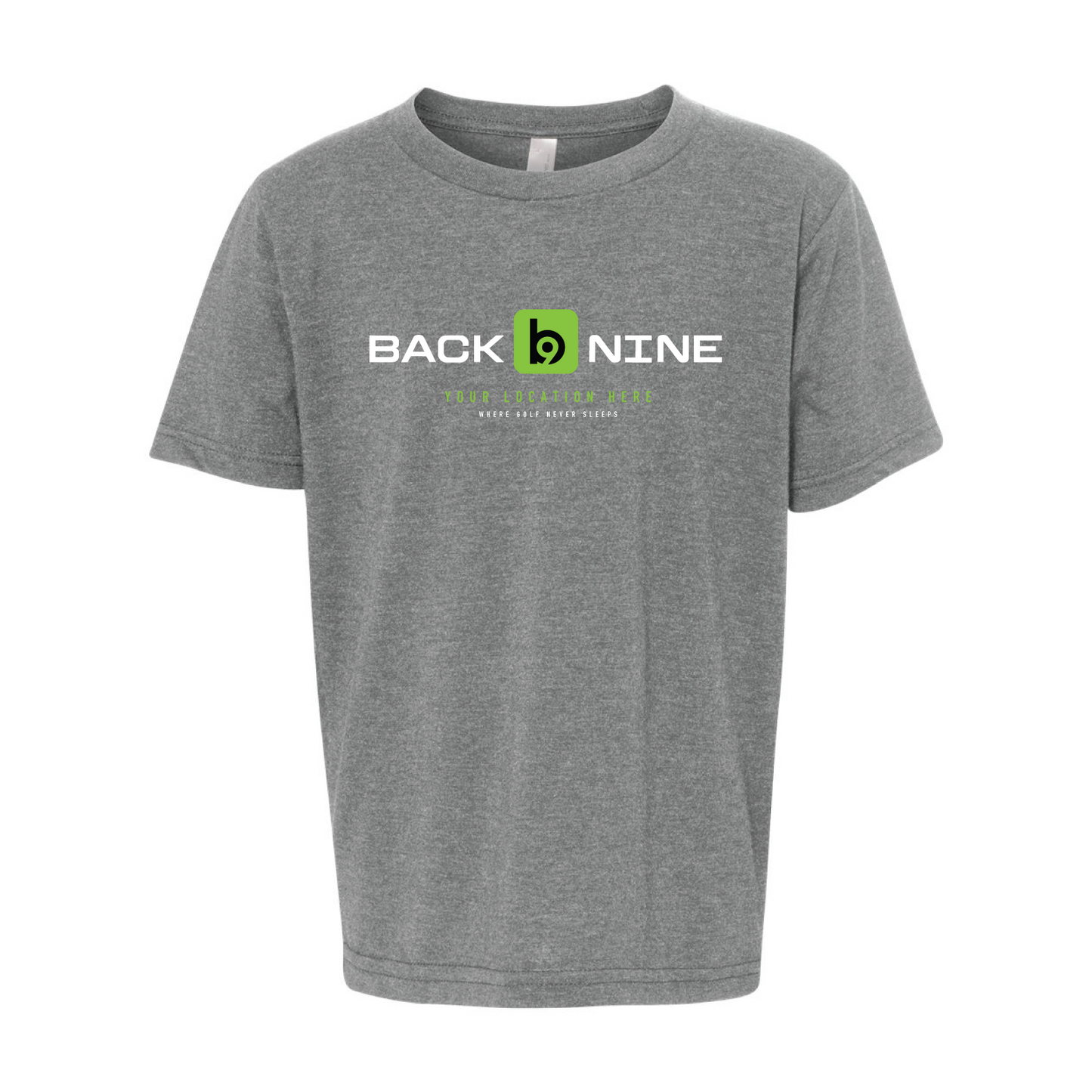 Marquee — Easy Tee (Youth) — Heather Grey Front