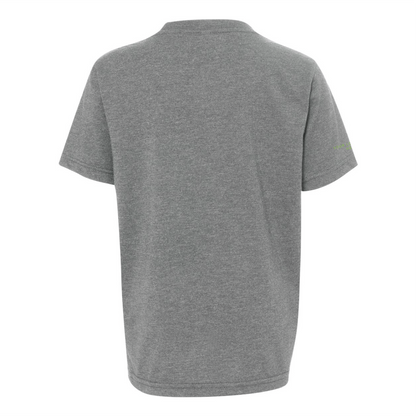 Sideline — Easy Tee (Youth) — Heather Grey Back