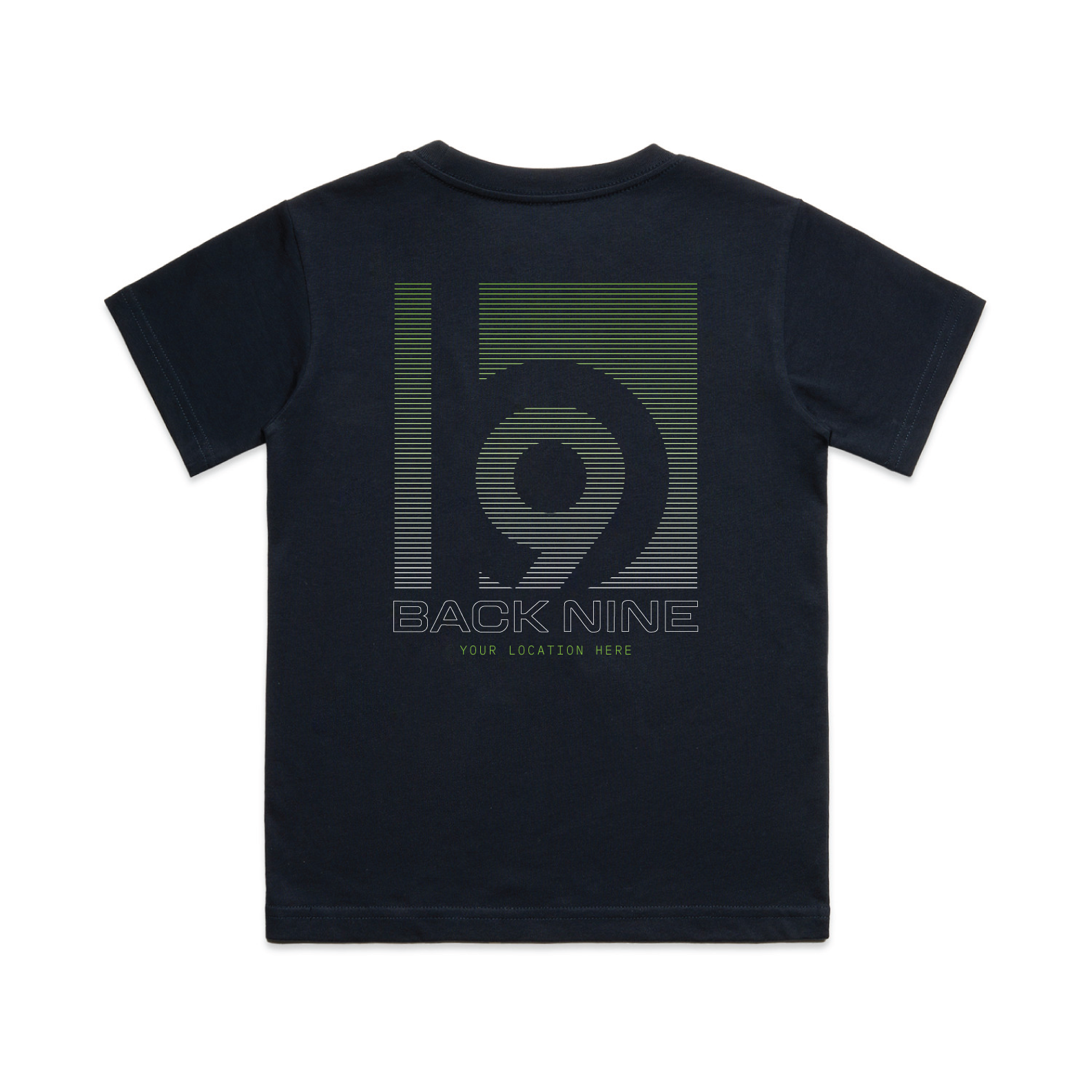 Signal — Sturdy Tee (Youth) — Navy Back