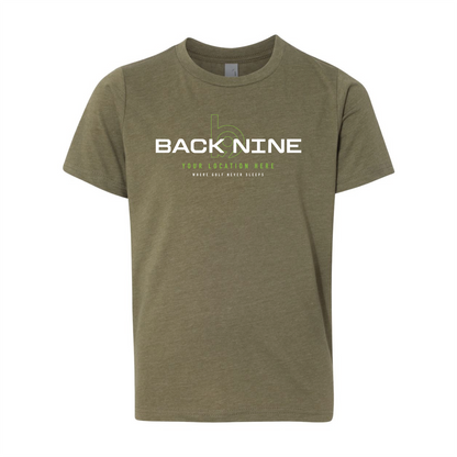 Blueprint — Easy Tee (Youth) — Military Green Front