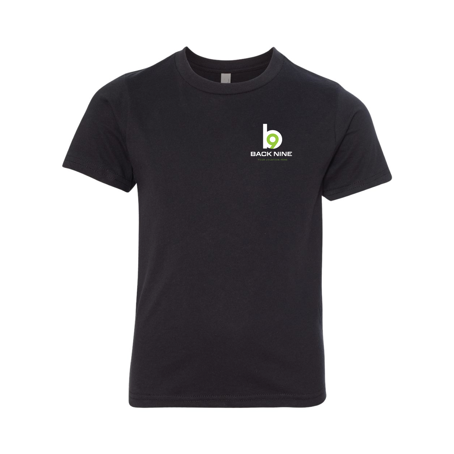 Hometown — Easy Tee (Youth) — Black Front