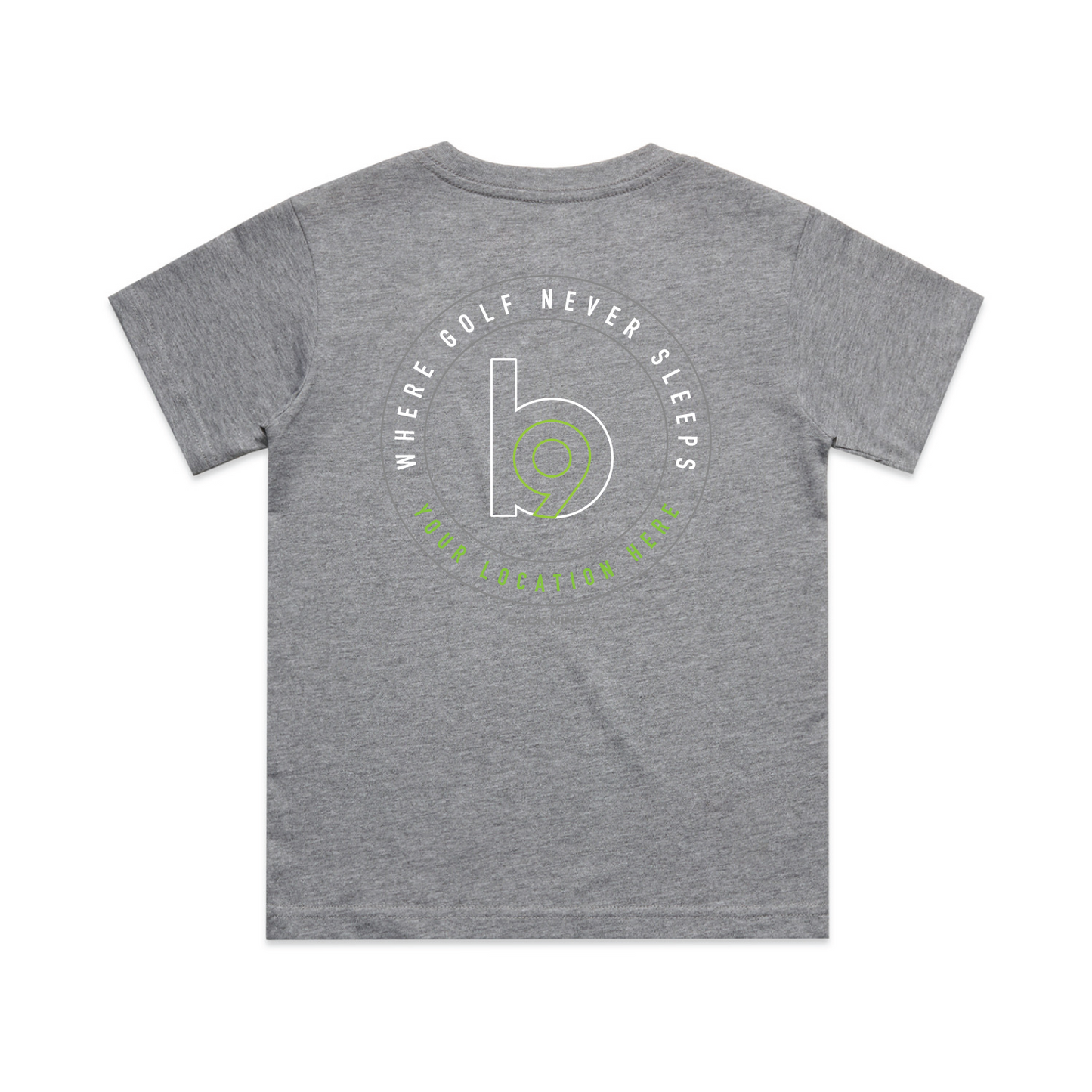 Crest — Sturdy Tee (Youth) — Athletic Heather Back